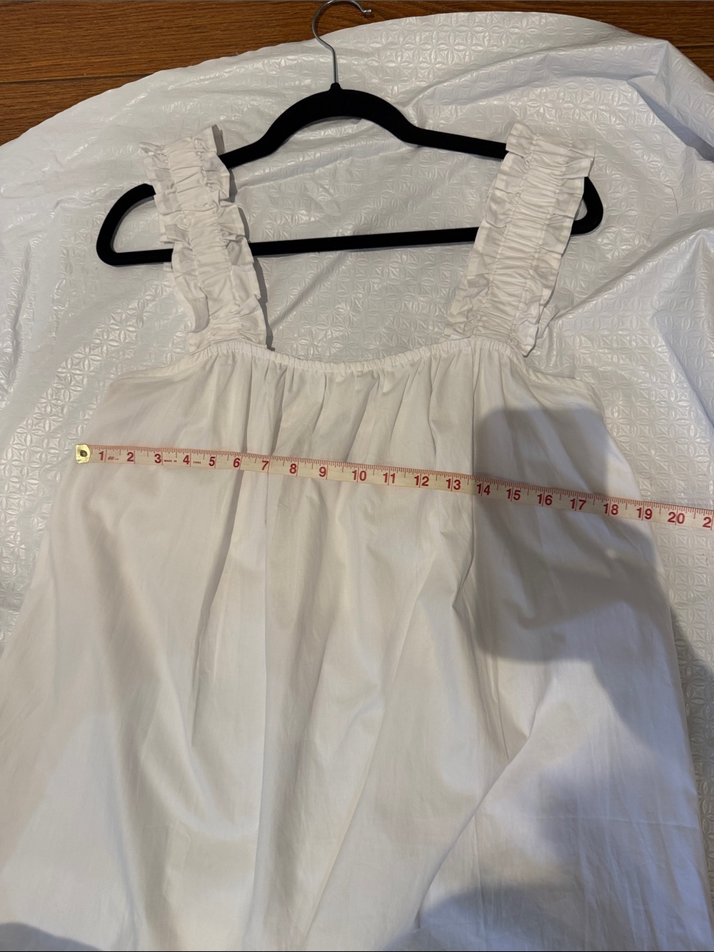 White Ruffle-Strap Maxi Dress - Picture 9 of 11